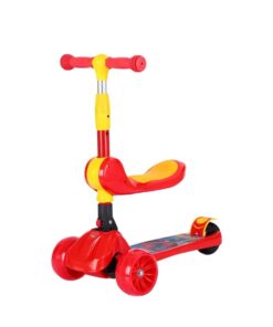 2-in-1 Scooter/Sitting and Sliding/Children s Skating Car Toy Car - Red