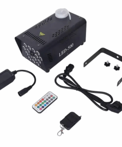 2-in-1 Smoke Fog Machine With 18 LED Stage Lights & 2 Remote Controls-(GC)