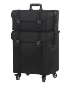 2 in 1 Soft Professional Rolling Train Cosmetic Makeup Case