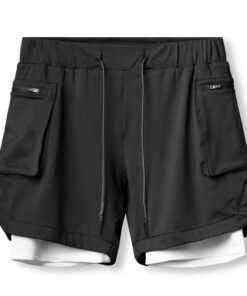 2 In 1 Sports Shorts with Pocket Men Running Shorts Quick Dry