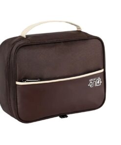 2-Layer Travel Organizer - Electronics - Accessories - Cables Chargers Bag - Brown