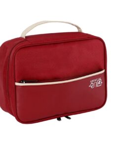 2-Layer Travel Organizer - Electronics - Accessories - Cables Chargers Bag - Rose Red