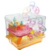 2-Level Hamster Cage with Accessories - Yellow