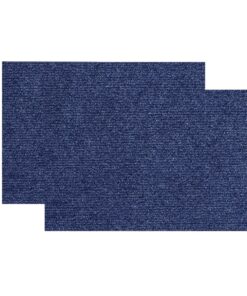 2 Pack 60x100cm Trimmable Self-Adhesive Wall Cat Scratch Carpet Mat Pad - Blue