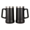 2 Pack 710ml Stainless Steel Beer Mug ,Double Thermal Wall Cups,24OZ