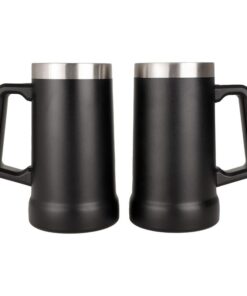 2 Pack 710ml Stainless Steel Beer Mug ,Double Thermal Wall Cups,24OZ