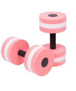 2 Pack EVA Water Dumbbell for Aerobics workout-Pink
