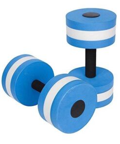 2 Pack EVA Water Dumbell for Aerobics Workout - Blue