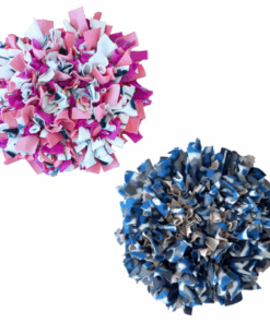 2 Pack - Handmade Pet Snuffle Mat - Blue Camo + Pink and White