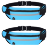 2 Pack - Running Belt Fanny Pack Waist Bag / Waist pack - Blue