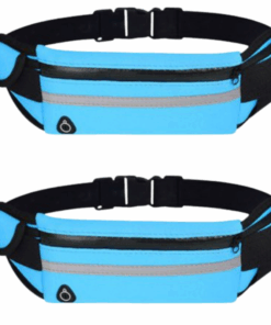 2 Pack - Running Belt Fanny Pack Waist Bag / Waist pack - Blue