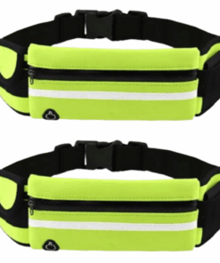 2 Pack - Running Belt Fanny Pack Waist Bag / Waist pack - Green