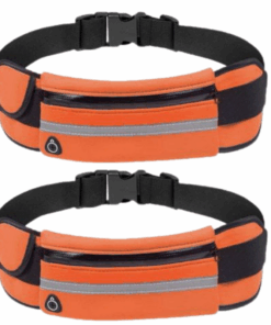 2 Pack - Running Belt Fanny Pack Waist Bag / Waist pack - Orange
