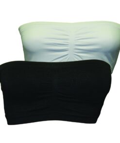 2 Pack Seamless Bandeau Bra - XL-2XL