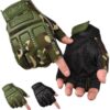 2 Pairs Outdoor Sports Half Finger Gloves