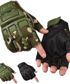 2 Pairs Outdoor Sports Half Finger Gloves