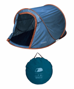 2 Person Camping Pop Up Tent for Hiking & Outdoors - Blue Camping Tent