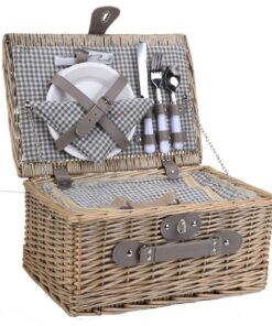 2-Person Wicker Picnic Basket
