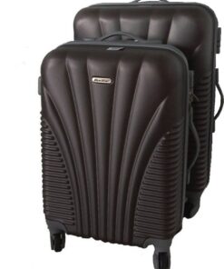 2 Piece Blue Star Luggage Set - Black