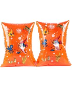 2 Piece Child Swimming Inflatable Arm Bands - Orange