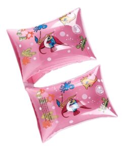 2 Piece Child Swimming Inflatable Arm Bands - Pink