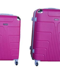 2 Piece Luggage Set - Hot Pink