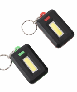 2 Piece Mini COB LED Keychain Flashlight 3 Modes Key Chain Portable