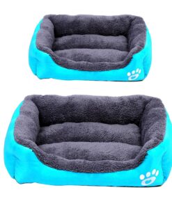 2 Piece Pet Plush Cushion Bed Set