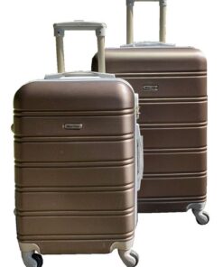 2 Piece Premium Luggage Set - Brown