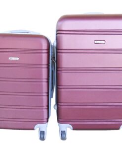 2 Piece Premium Luggage Set - Dark Plum
