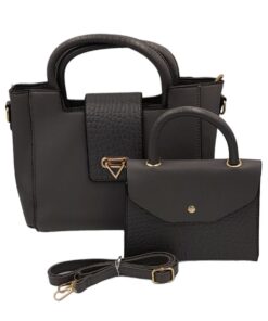 2-Piece Tote Bag Ladies Handbags For Women Shoulder Bags With Strap Handbag - Grey