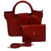 2-Piece Tote Bag Ladies Handbags For Women Shoulder Bags With Strap Handbag - Wine