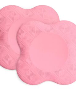 2 Piece Yoga Knee Pads Cushion Anti Slip Yoga Support Pad Pilates Kneeling Pad - Pink