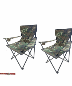 2 Pieces Camo Camping Foldable Chairs
