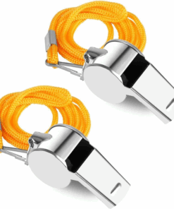 2 Pieces Metal Referee Whistles