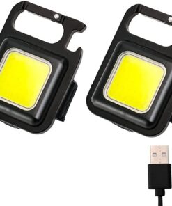 2 Pieces Small Portable Keyring LED Work Light 500 Lumen