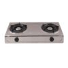2 Plate Stainless Steel Gas Stove with Hose and Regulator
