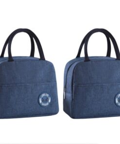 2 Thermal lnsulated Portable Lunch Bag - Blue