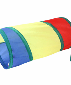 2 -Way Rainbow Collapsible Tunnel Toy For Cats