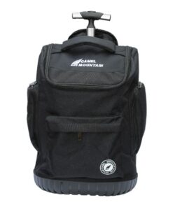 2 Wheel Trolley Backpack with Telescopic Handle and Hard Base For School - Black