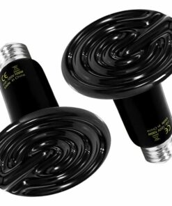 2 x 100W NOMOY Reptile Matt Ceramic Heat Lamps Combo Deal