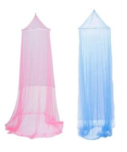 2 x Mosquito nets Blue and Pink