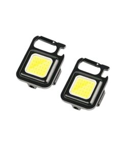 2 x Rechargeable Key-chain COB Light with Bottle Opener
