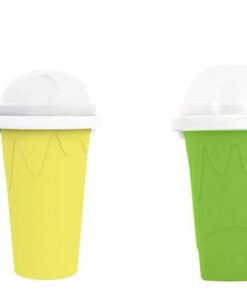 2 X Slushy Maker Cup - DIY Slushy Maker - Yellow, Green
