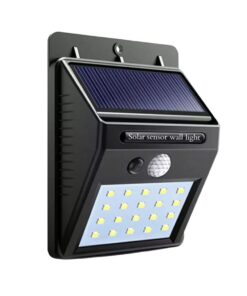 20 LED Solar Powered Motion Sensor Security Wall Garden Light Lamp Outdoor