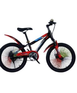 20" Mountain Bike for Kids - Black, Red