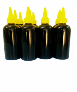 20 x 200ml Black Luxurious PET Bottles