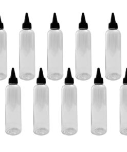 200ml Clear Plastic Bottles With Spout Set of 10