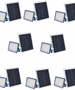 200W LED Solar Flood Lamp with Solar panel & Smart Remote - 8 Pack
