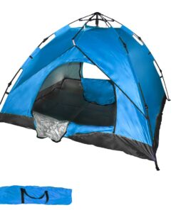 200x200CM Waterproof 3 Man Instant Dome Tent - Blue